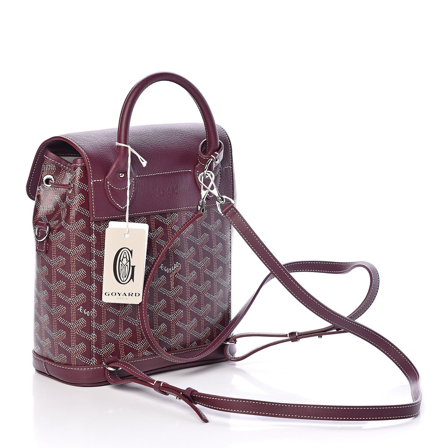 Goyard Goyardine Calfskin Mini Alpin Backpack Bordeaux 3 of 9