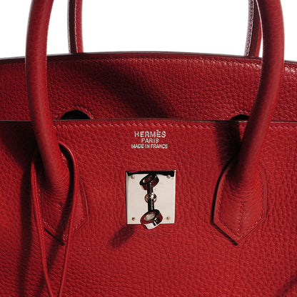 Hermes Togo Birkin 35 Rouge H and Ebene 10 of 24