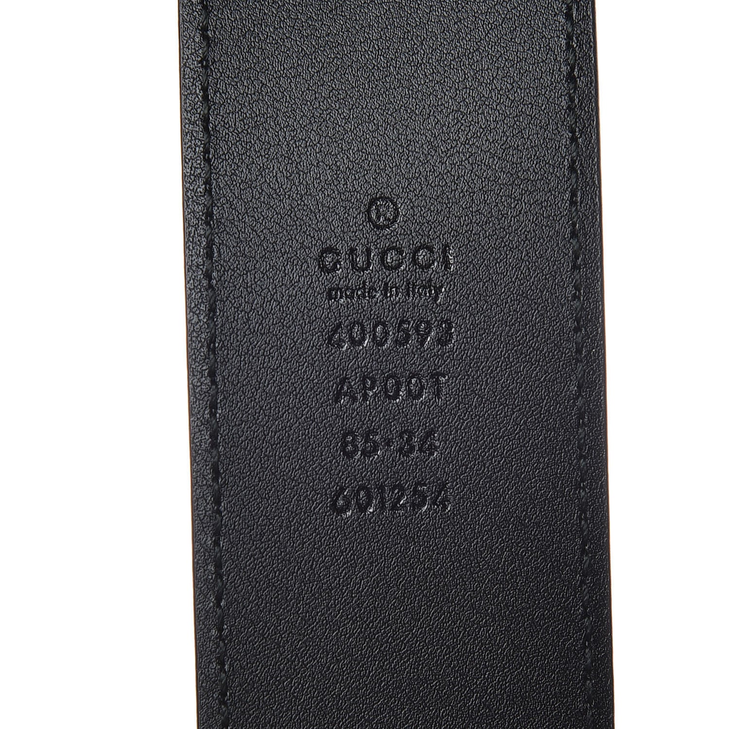 Gucci Calfskin Double G 40mm Belt 85 34 Black 4 of 7