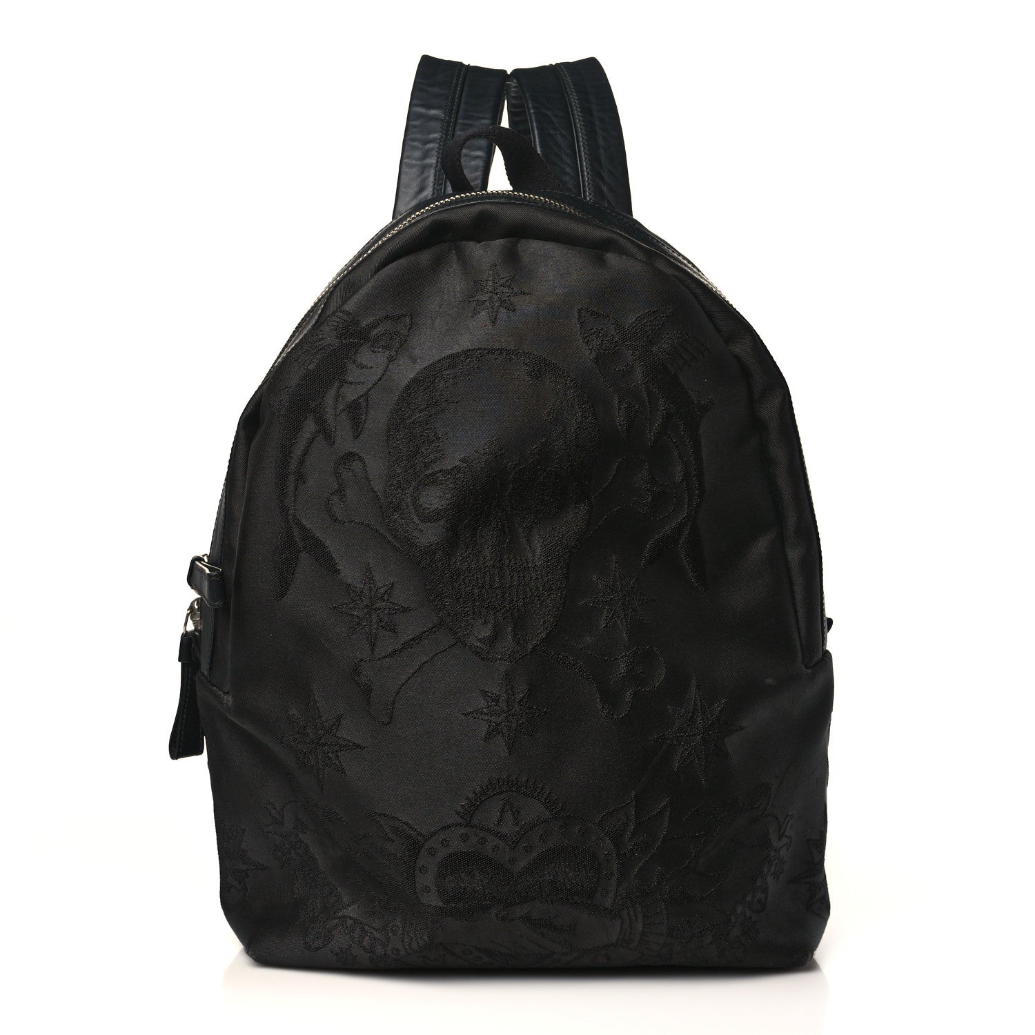 Alexander McQueen Nylon Sailor Skull Printed Backpack Black 1 of 10