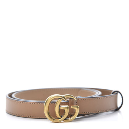 Gucci Calfskin Double G 20mm Belt 80 32 Porcelain Rose 1 of 5