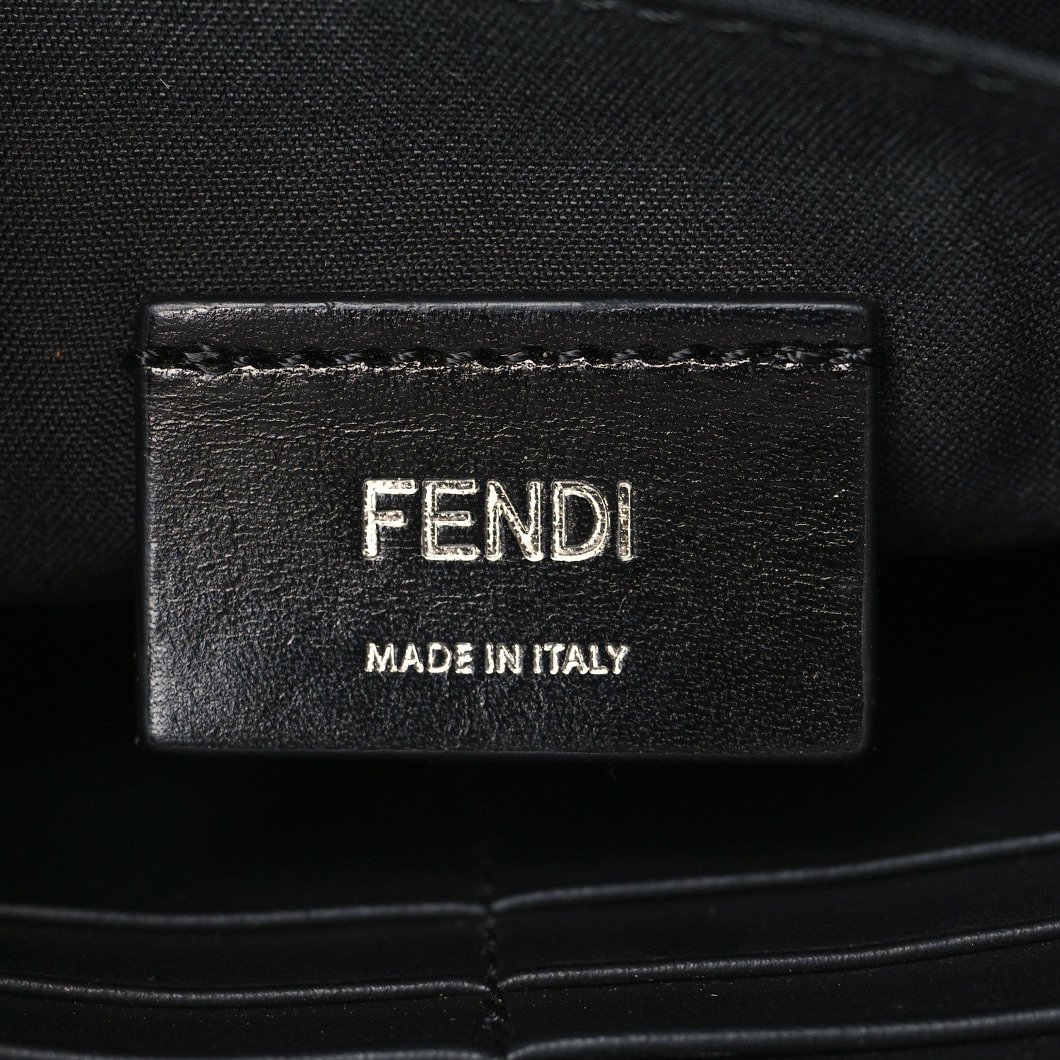 Fendi Textured Calfskin Bugs Camouflage Clutch Multicolor Military 6 of 10