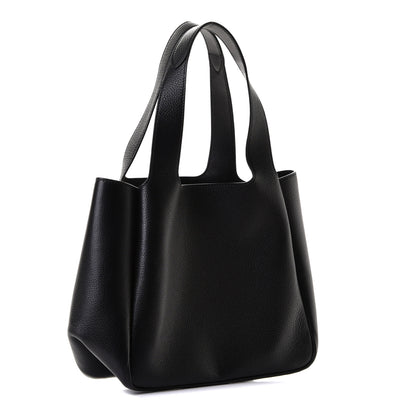 Prada Vitello Daino Soft Medium Dynamique Tote Black 2 of 5