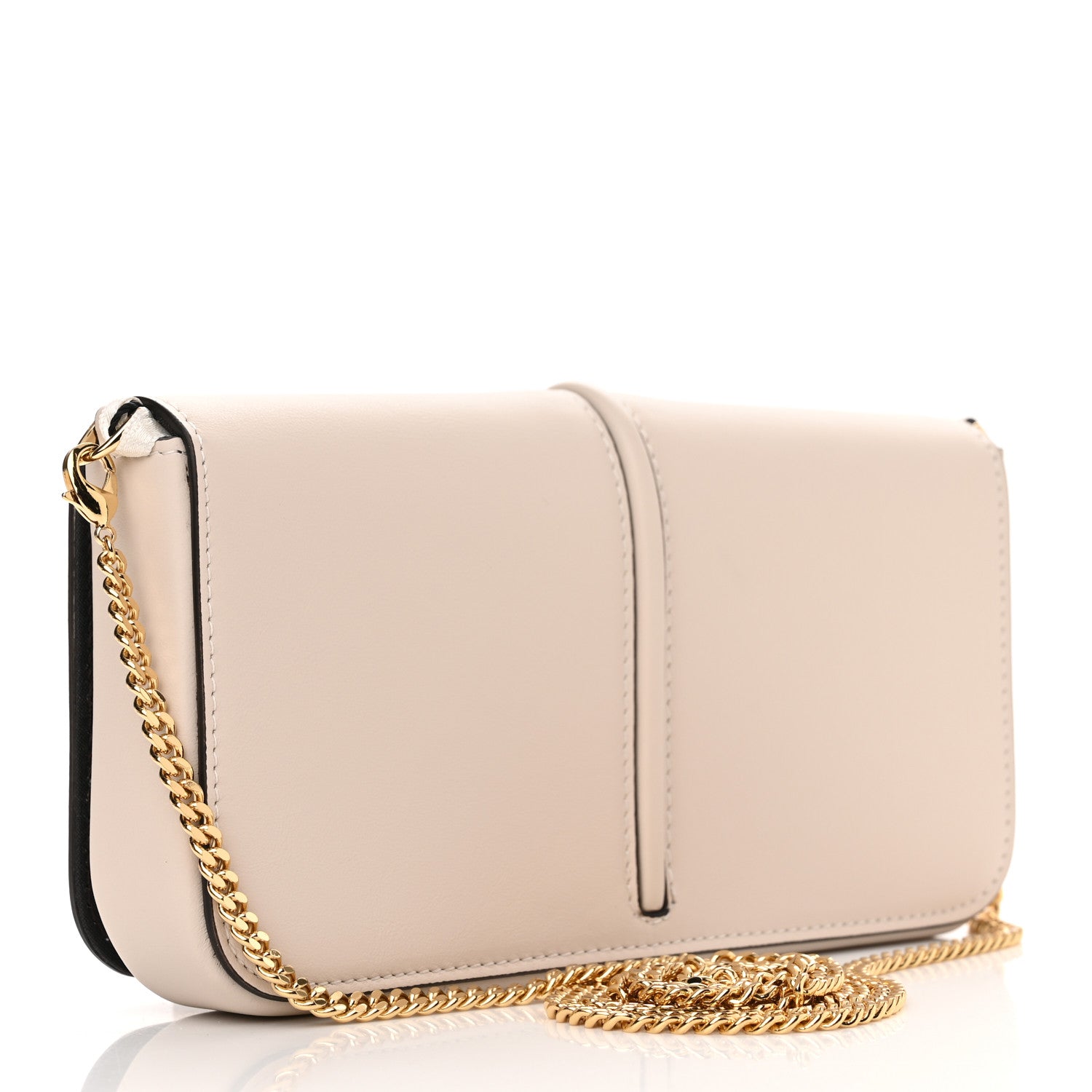 Fendi Vitello Grace Matte Fendigraphy Wallet on Chain Latte 4 of 11