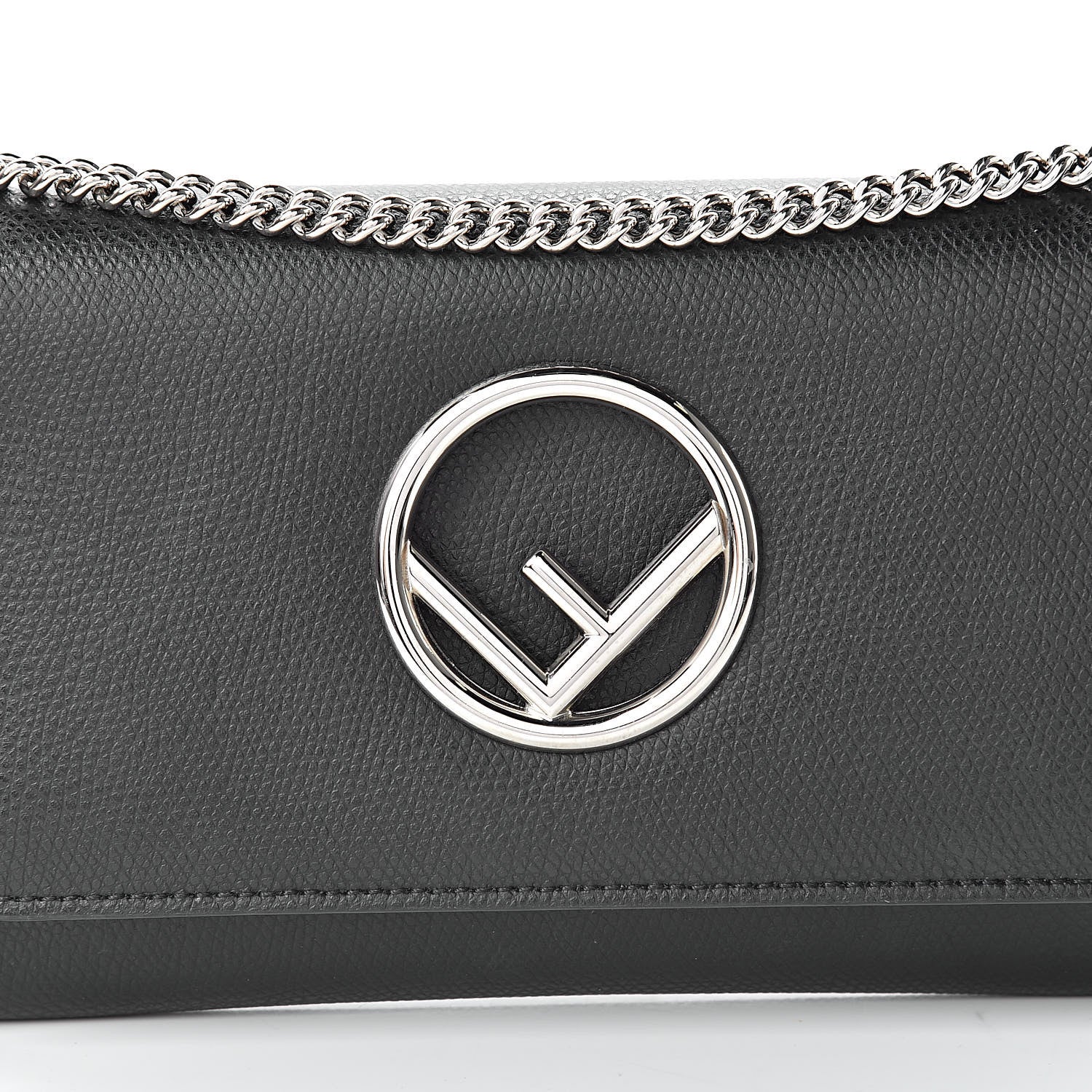 Fendi Vitello Cruise F is Fendi Wallet on Chain Black 8 of 11