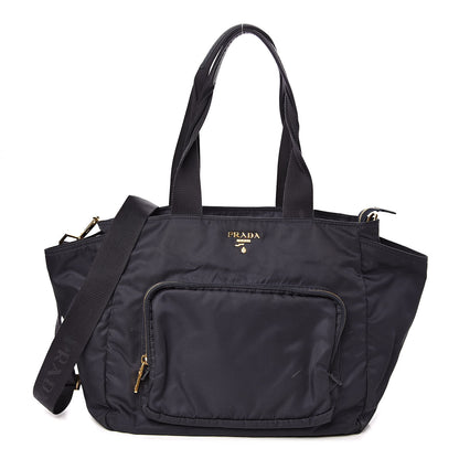 Prada Tessuto Nylon Vela Diaper Bag Blue 1 of 12
