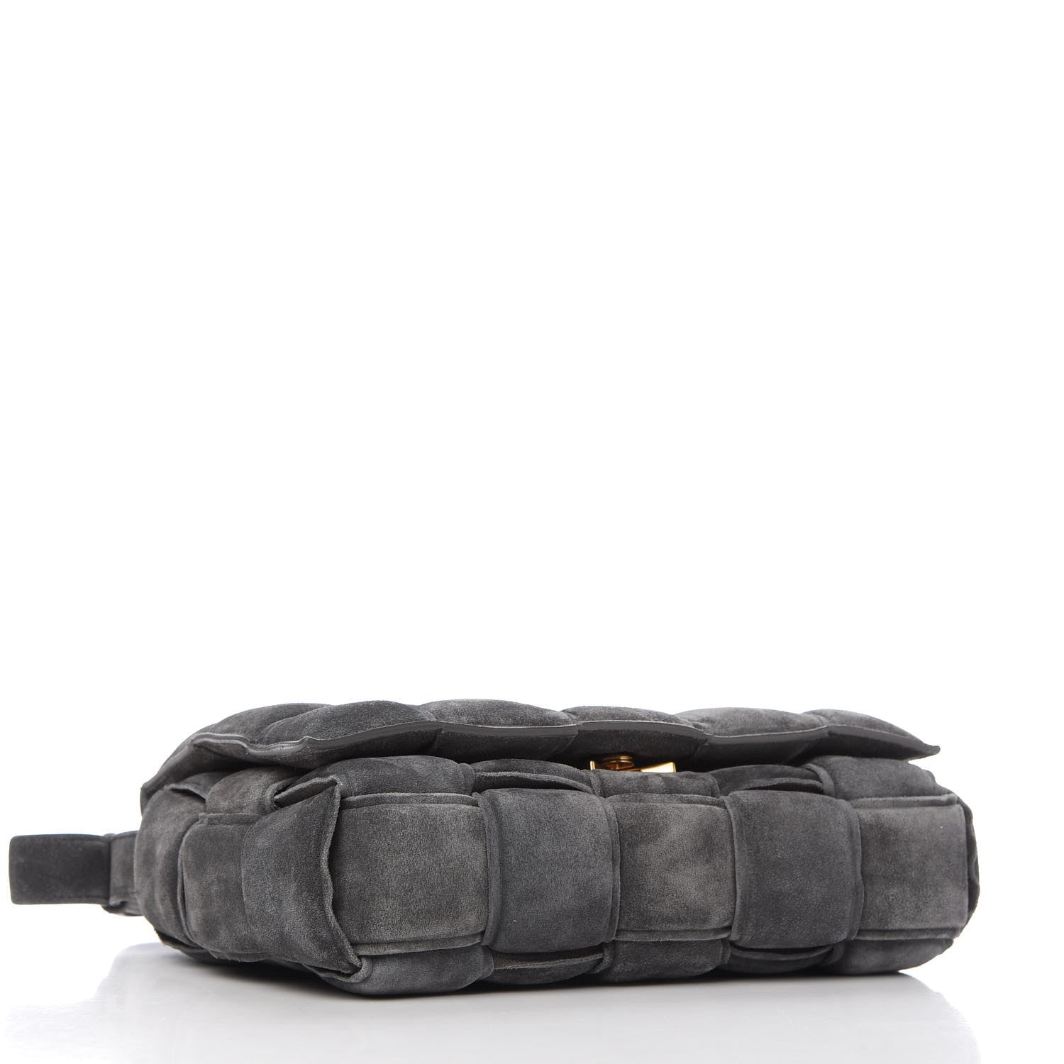 Bottega Veneta Suede Maxi Intrecciato Padded Cassette Crossbody Bag Graphite 4 of 8