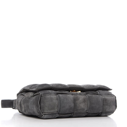 Bottega Veneta Suede Maxi Intrecciato Padded Cassette Crossbody Bag Graphite 4 of 8