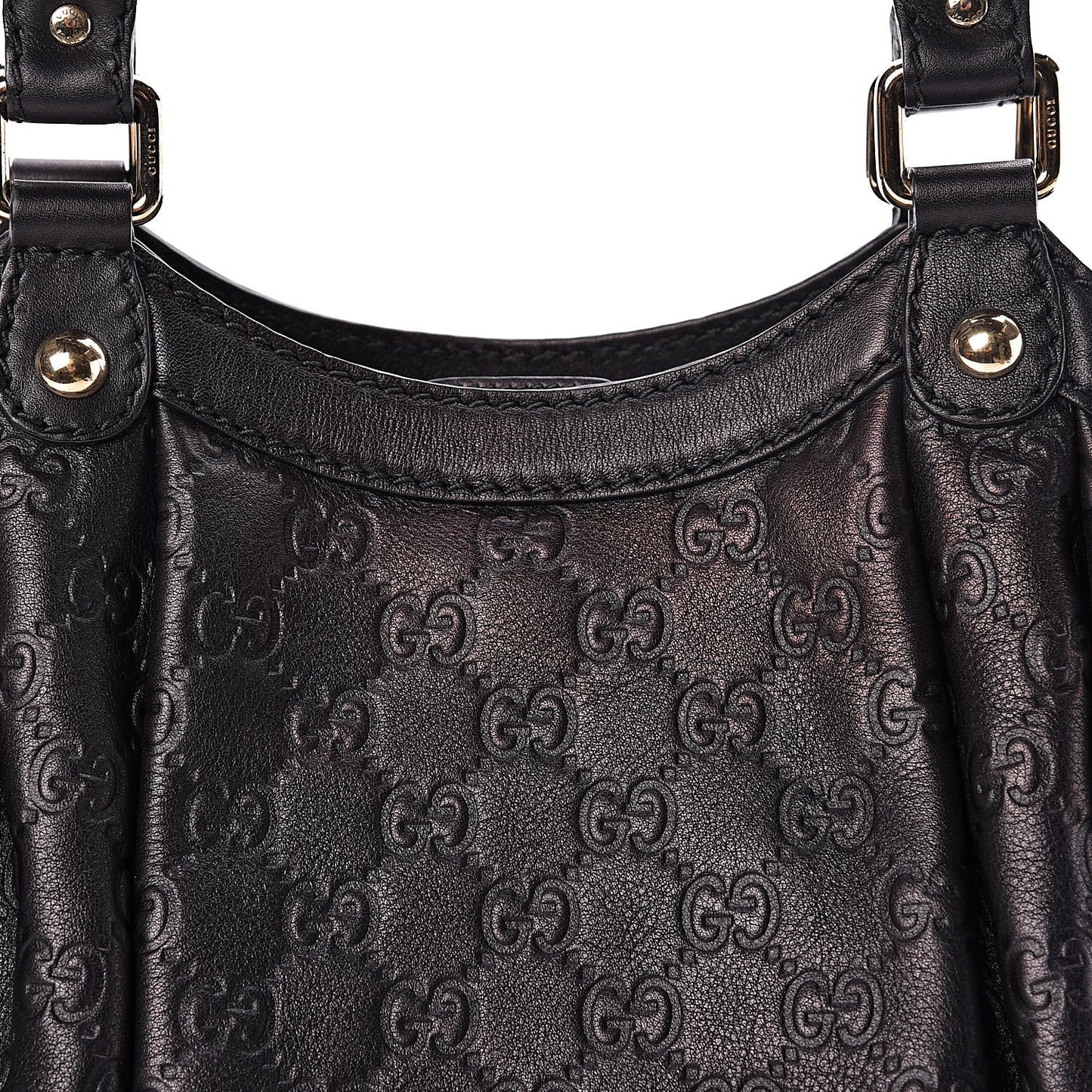 Guccissima Medium Sukey Tote Black