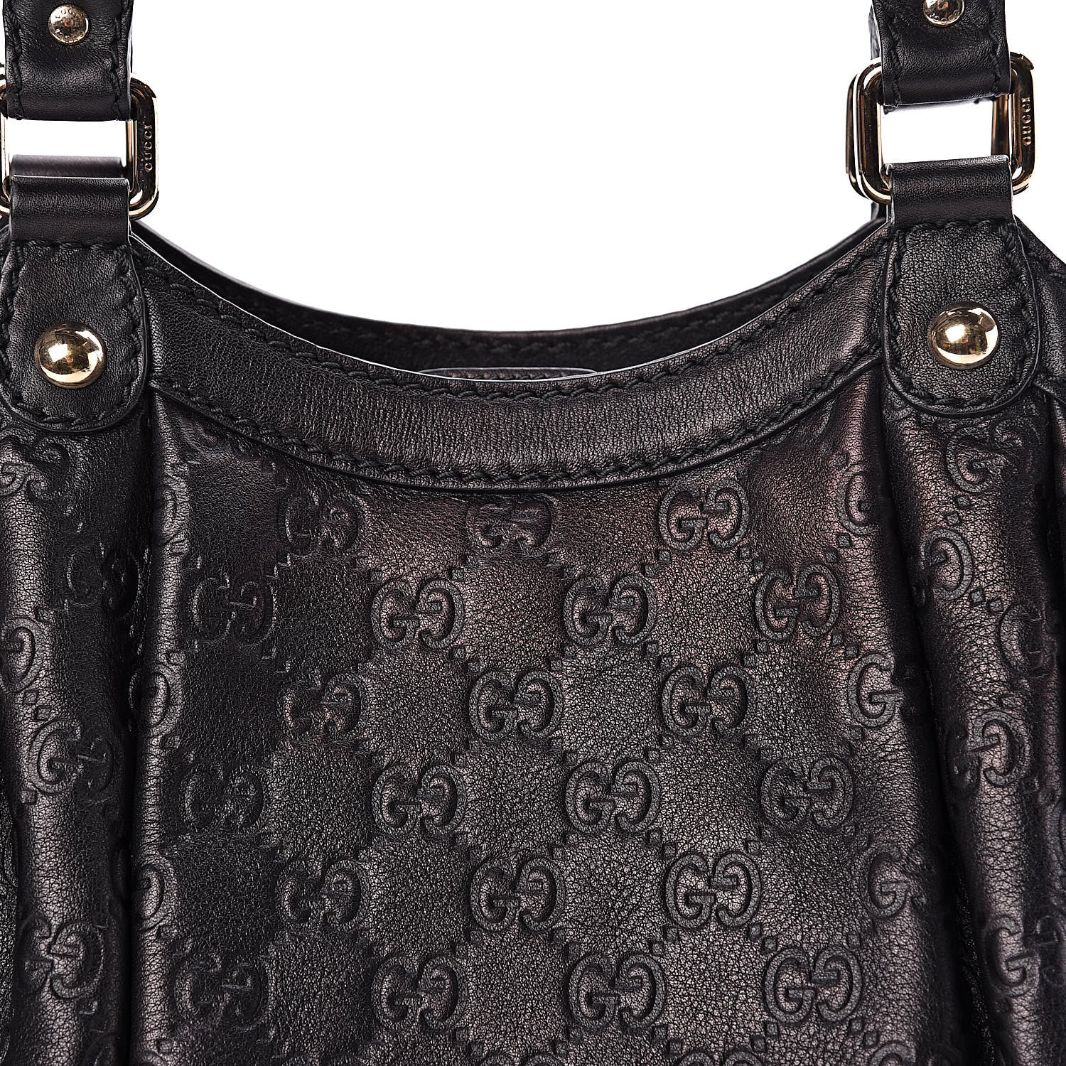 Gucci Guccissima Medium Sukey Tote Black 10 of 15