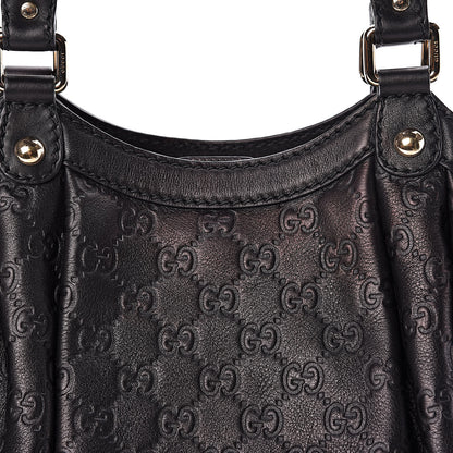 Gucci Guccissima Medium Sukey Tote Black 10 of 15