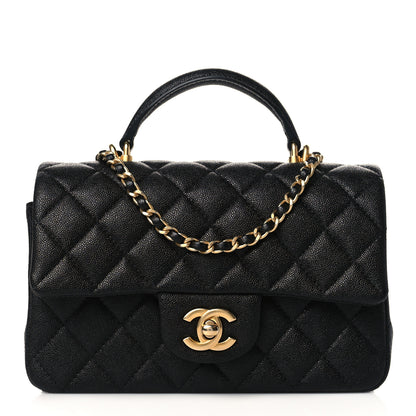 Chanel Caviar Quilted Mini Top Handle Rectangular Flap Black 1 of 11