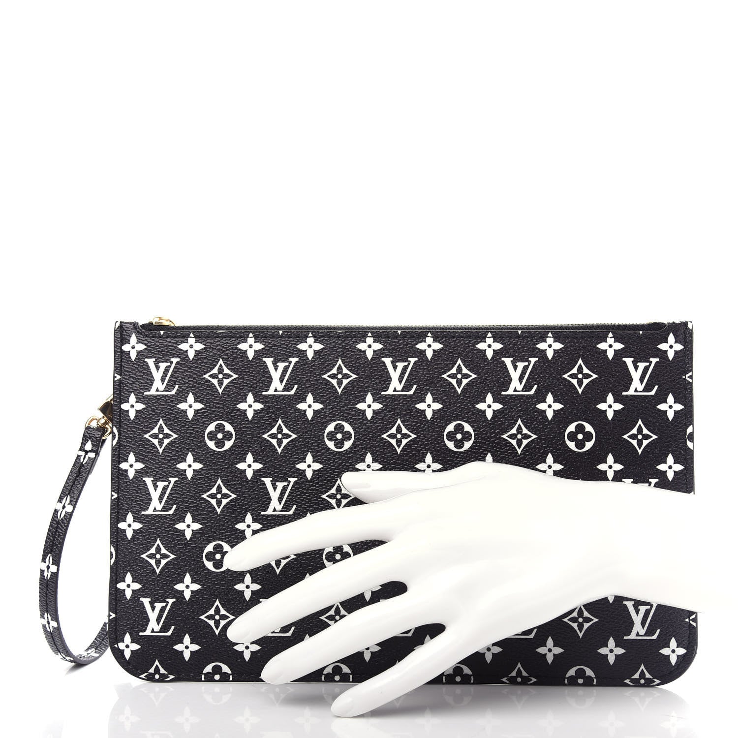 Louis Vuitton Monogram Giant Jungle Neverfull MM GM Pochette Black 2 of 7