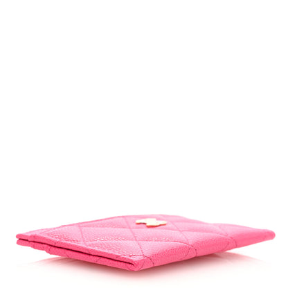 Chanel Caviar Quilted Card Holder Pink 4 of 7