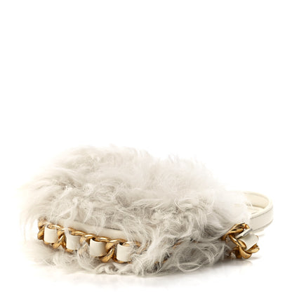 Chanel Shearling Lambskin Flap White 10 of 13