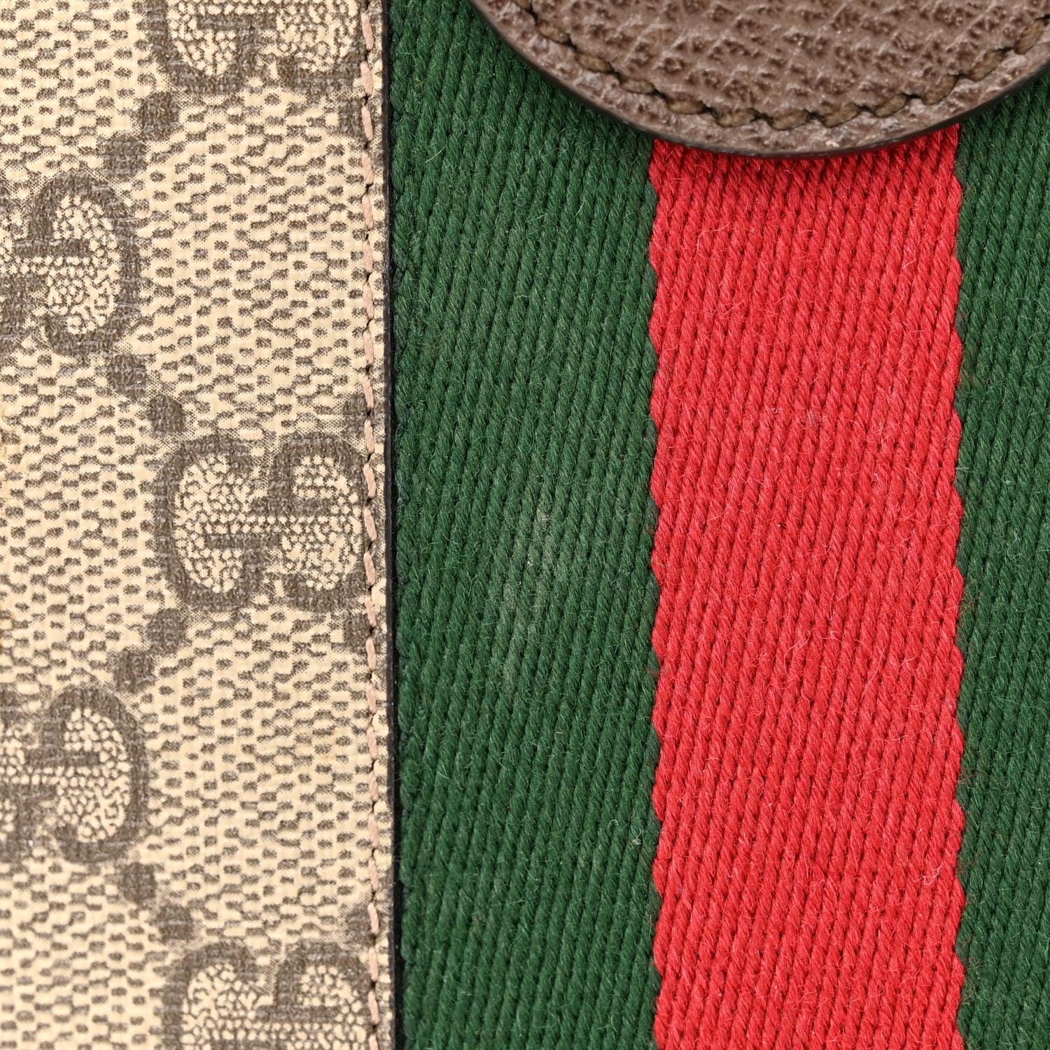 Gucci GG Supreme Monogram Web Medium Ophidia Chain Shoulder Bag Brown 12 of 12