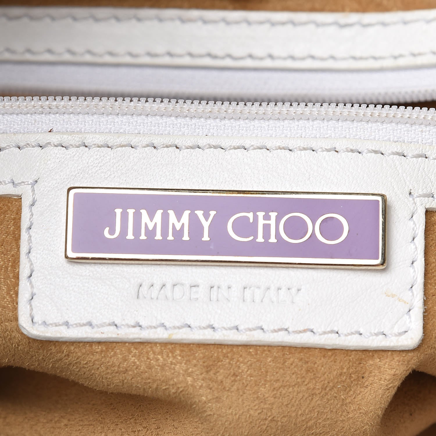 Jimmy Choo Patent Riki Bag White 6 of 21