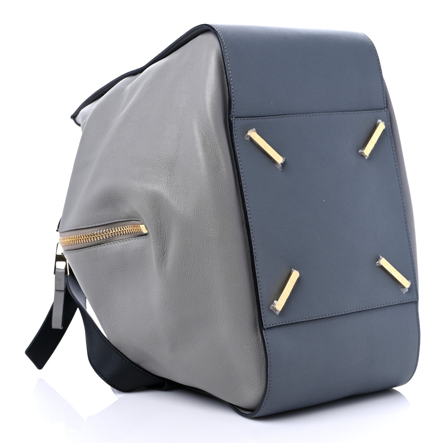 Calfskin Large Hammock Shoulder Bag Grey