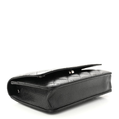 Chanel Caviar Quilted Wallet on Chain WOC Black 4 of 12