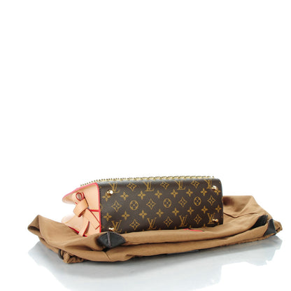 Louis Vuitton Monogram Calf Hair Spikes Iconoclasts Christian Louboutin Tote Red 4 of 7