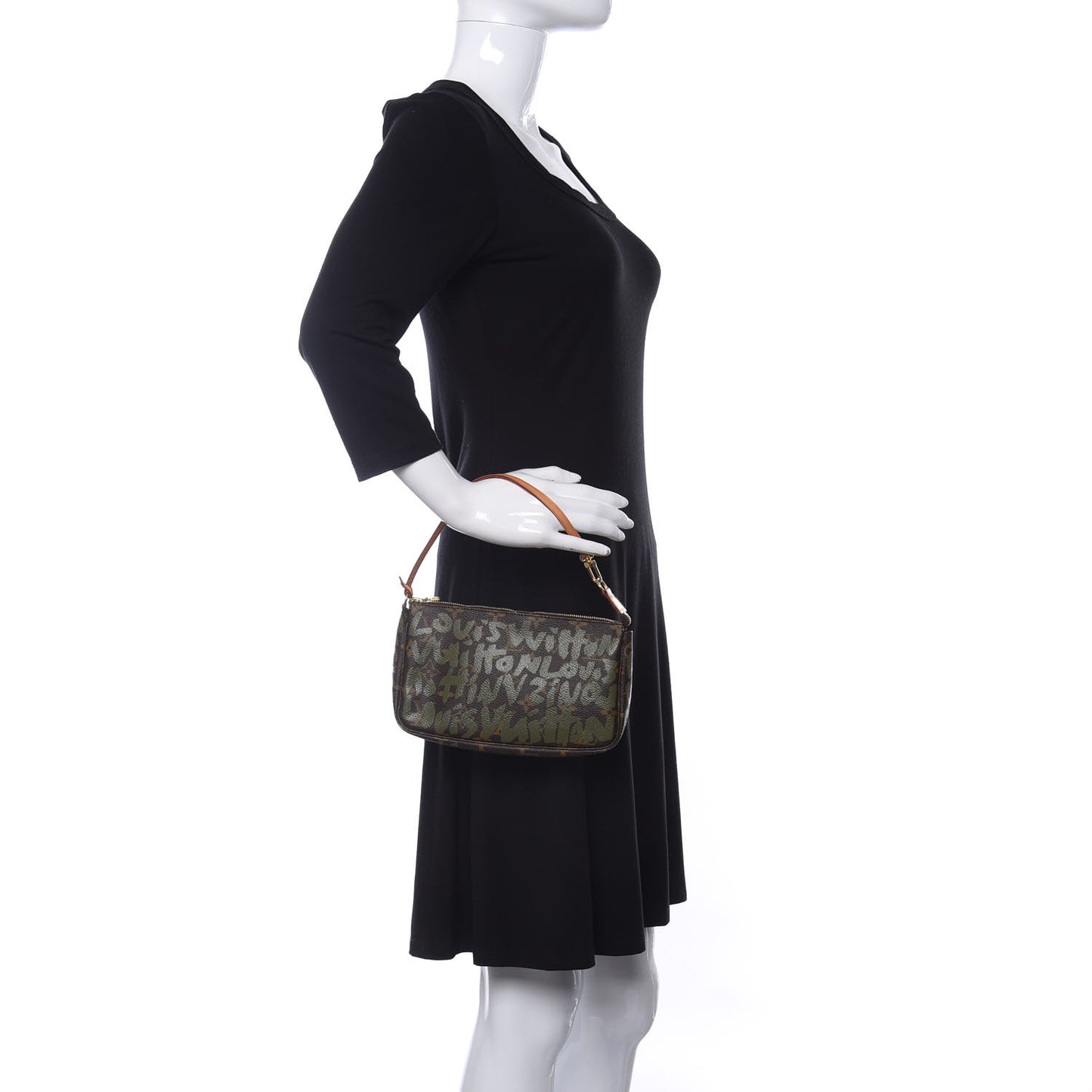 Monogram Graffiti Pochette Accessories Kaki