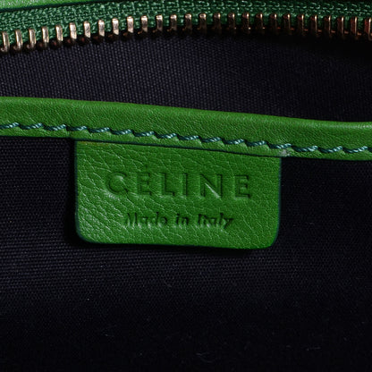 Celine Smooth Calfskin Nano Luggage Green 7 of 10