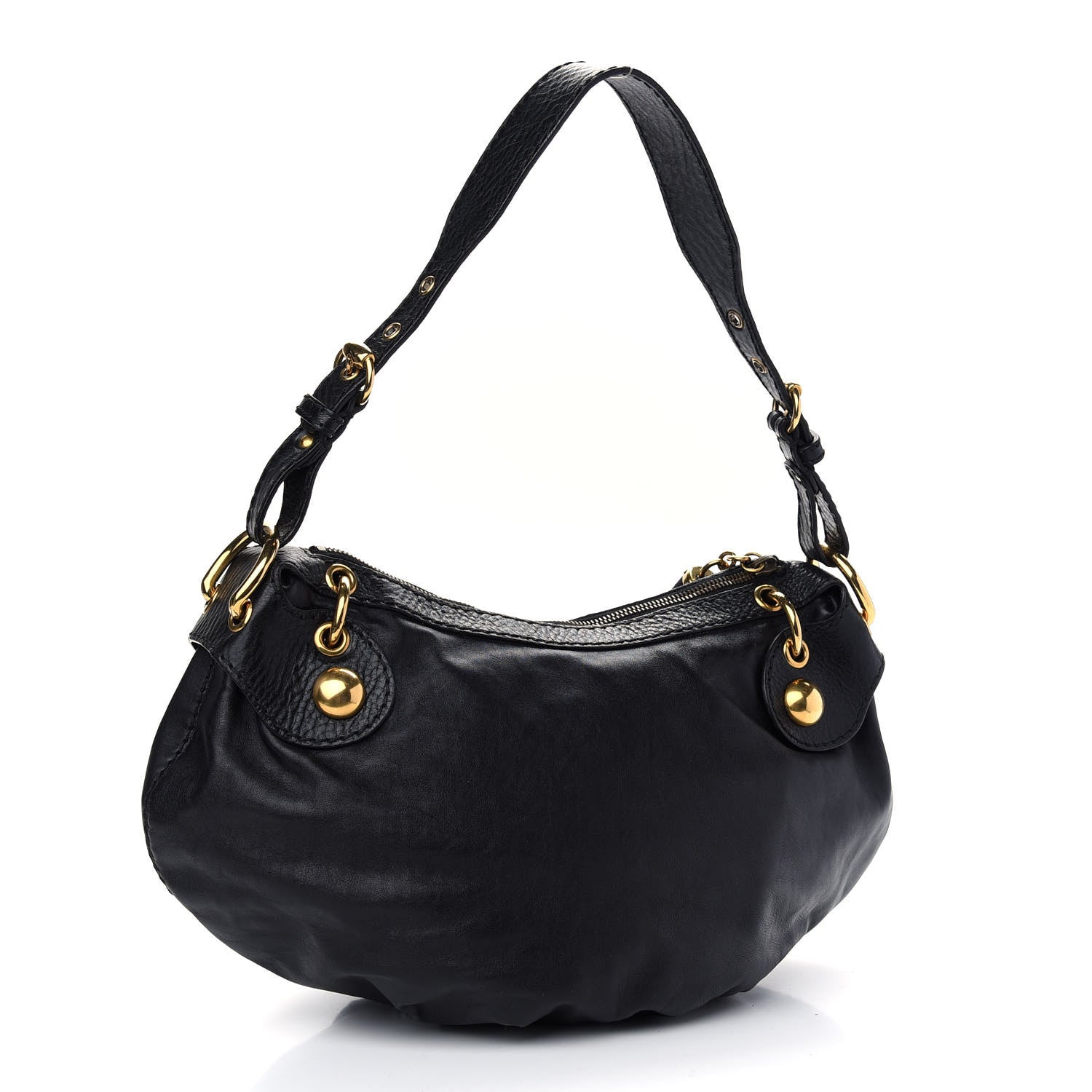 Gucci Calfskin Babouska Hobo Black 3 of 9