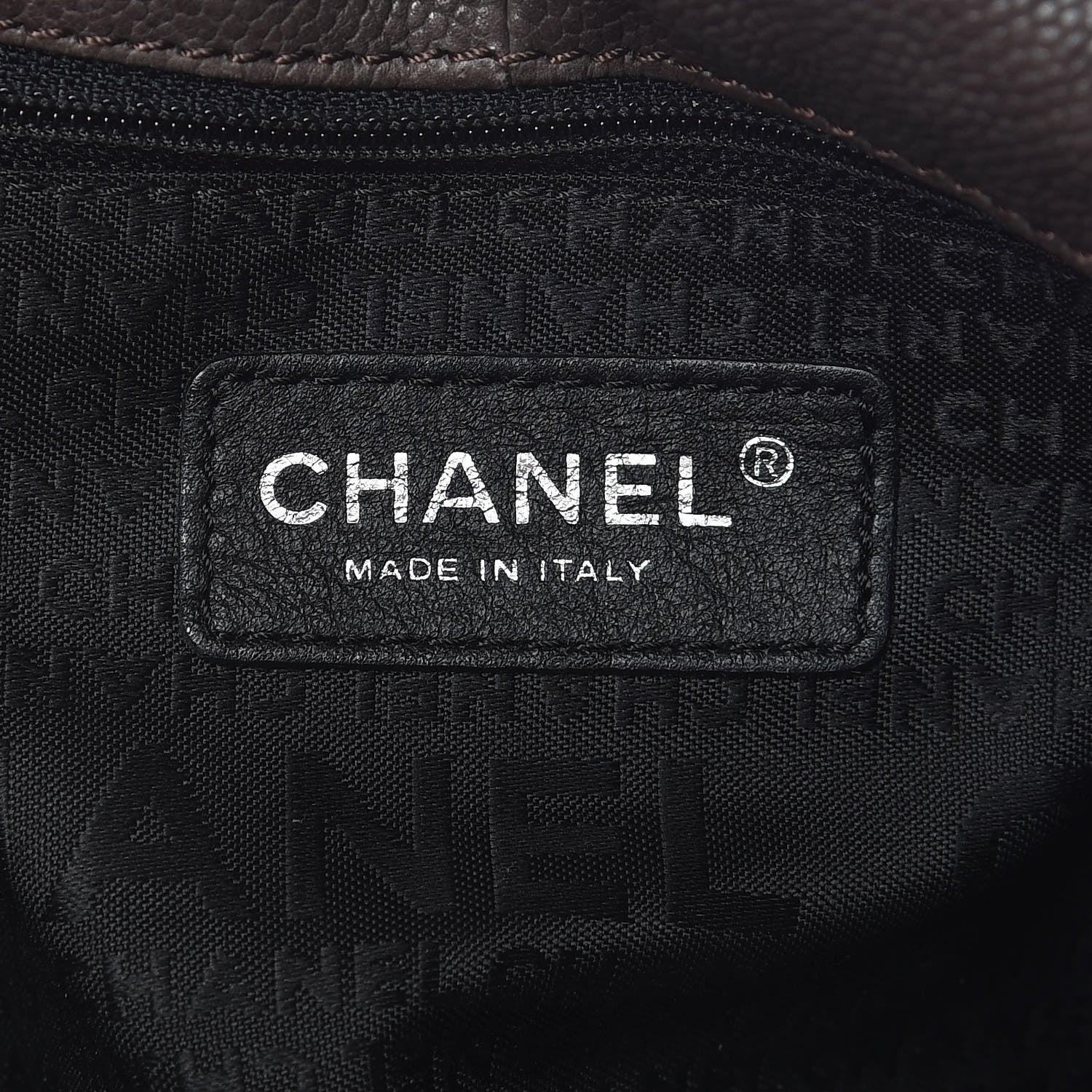 Chanel Distressed Caviar XL Coco Cabas Brown 8 of 9