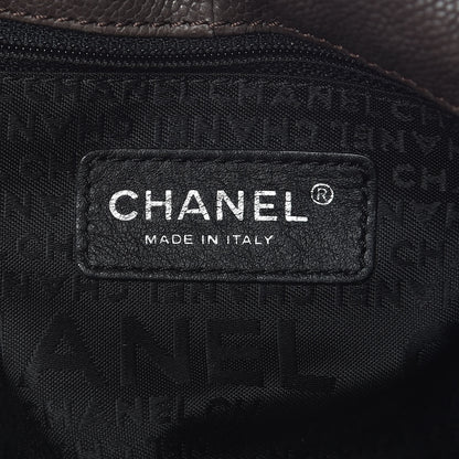 Chanel Distressed Caviar XL Coco Cabas Brown 8 of 9