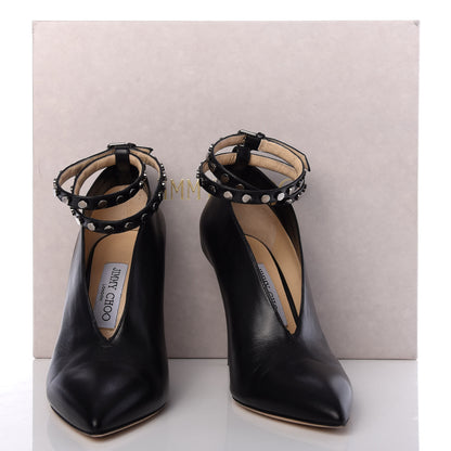 Jimmy Choo Shiny Calfskin Lark 100 Pumps 36 Black 11 of 11