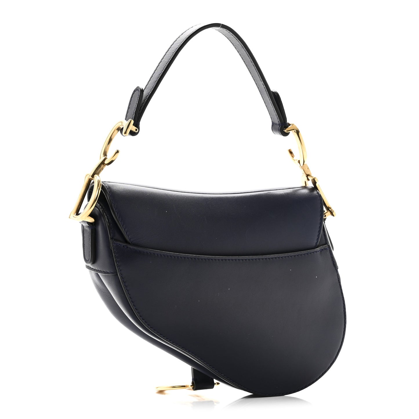 Calfskin Mini Saddle Bag Blue