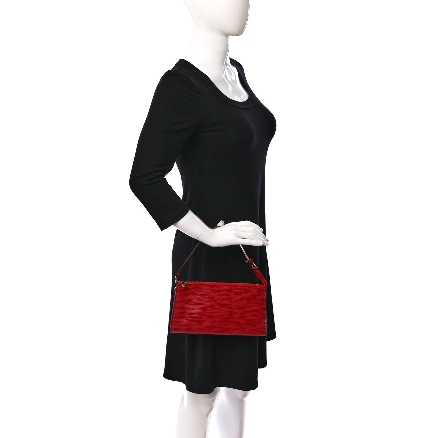 Epi Pochette Accessories 24 Castillan Red