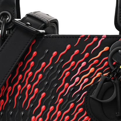 Christian Dior X BHARTI KHER Calfskin Embossed Matte Medium Lady Dior Art Black Multicolor 8 of 11