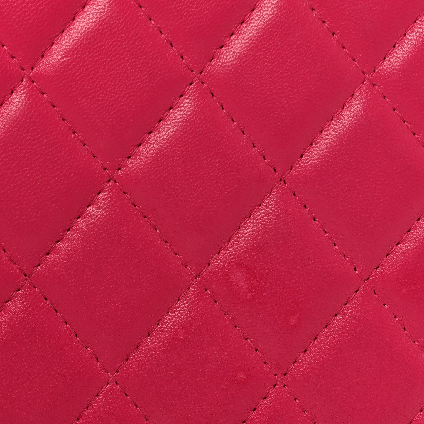 Lambskin Quilted Large Zip Around Organizer Wallet Pink