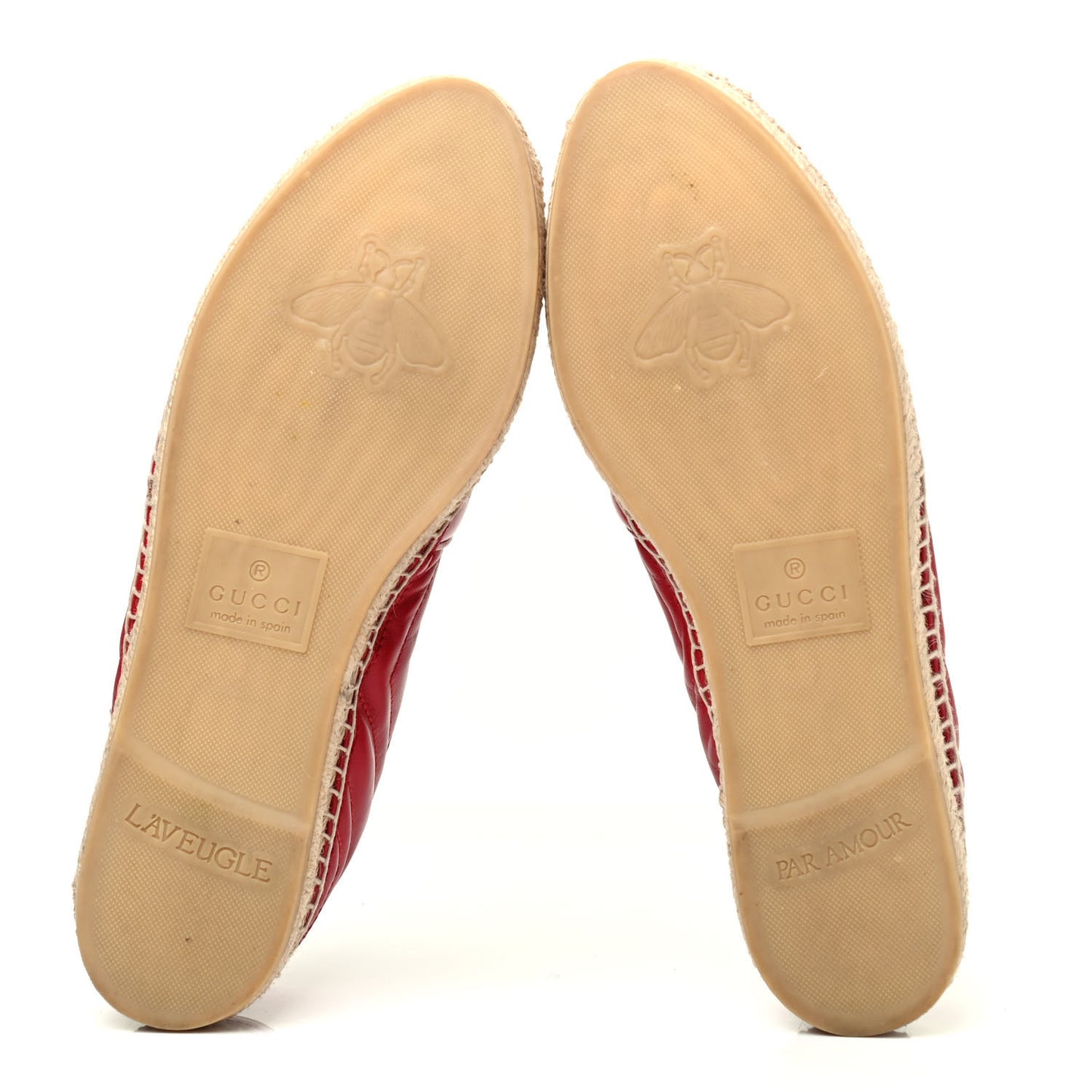 Nappa Matelasse GG Marmont Espadrilles 41 Hibiscus Red