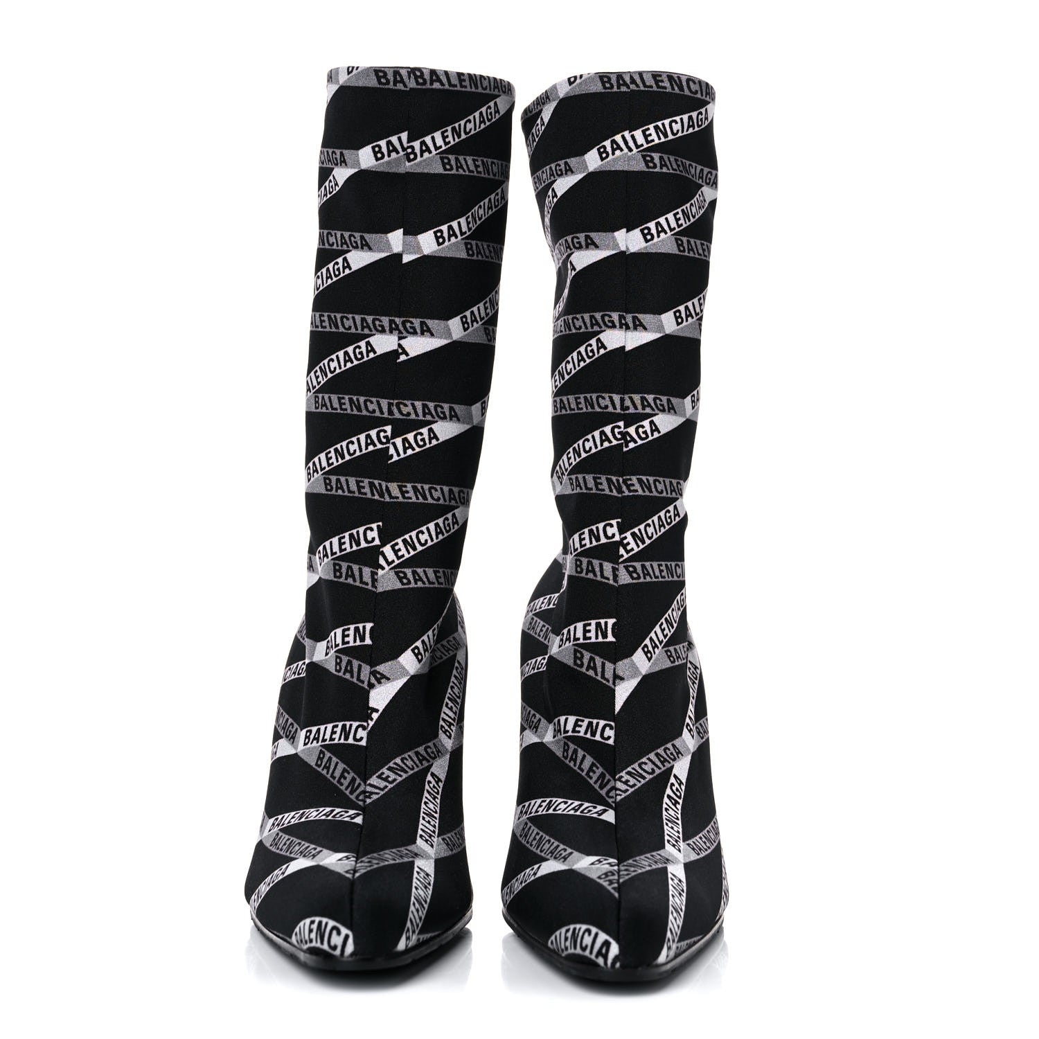 Balenciaga Spandex Losange Monogram 85mm Booties 38 Gris Black 2 of 8