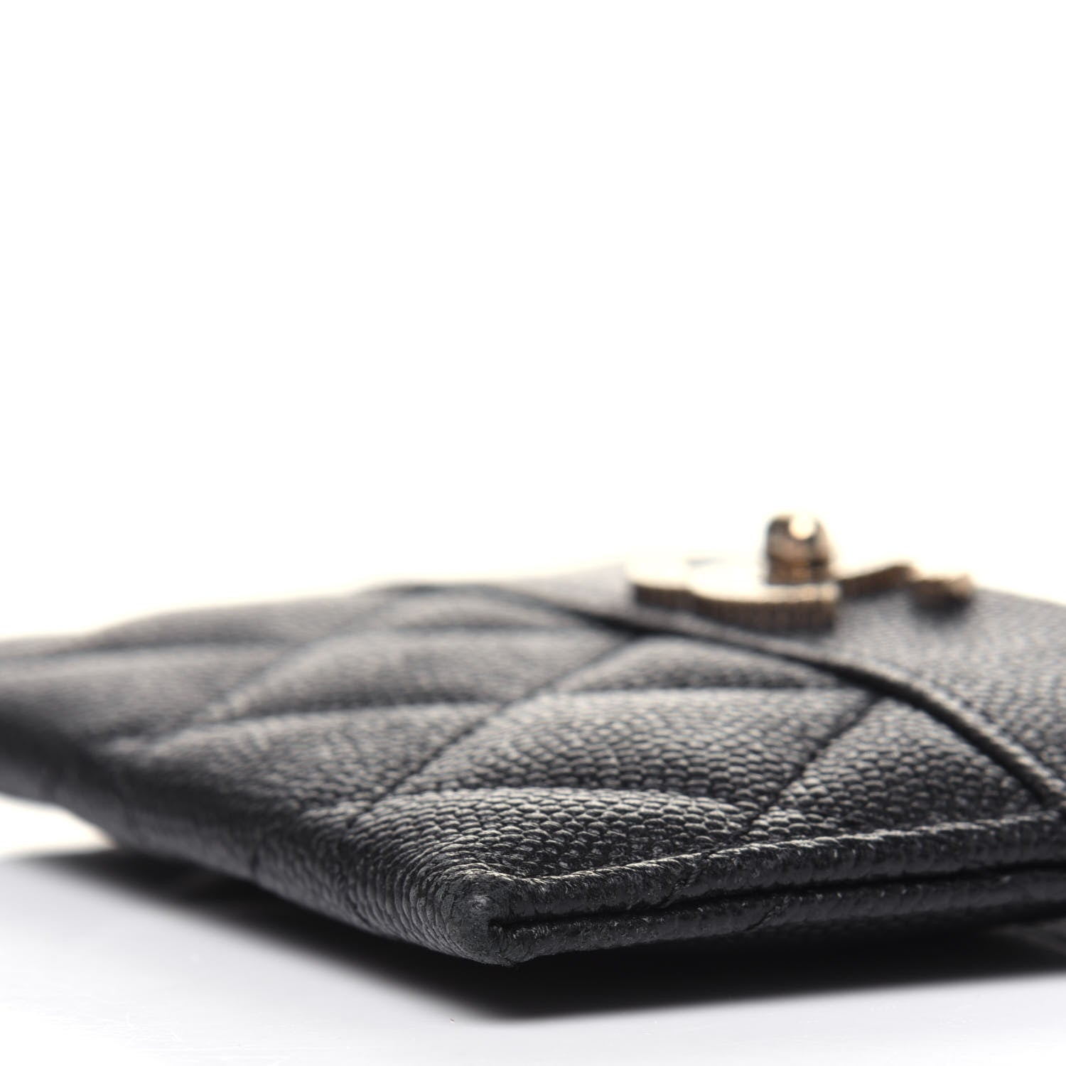 Chanel Caviar Quilted Vintage Mademoiselle Card Holder Black 11 of 16