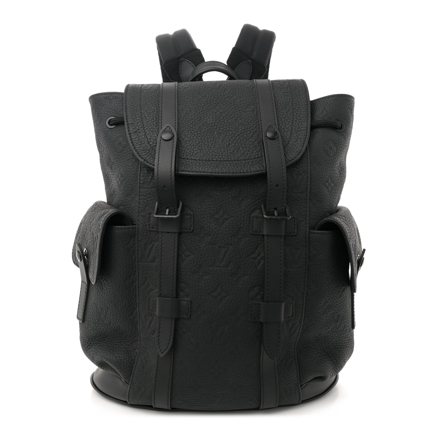 Taurillon Monogram Christopher MM Backpack Black