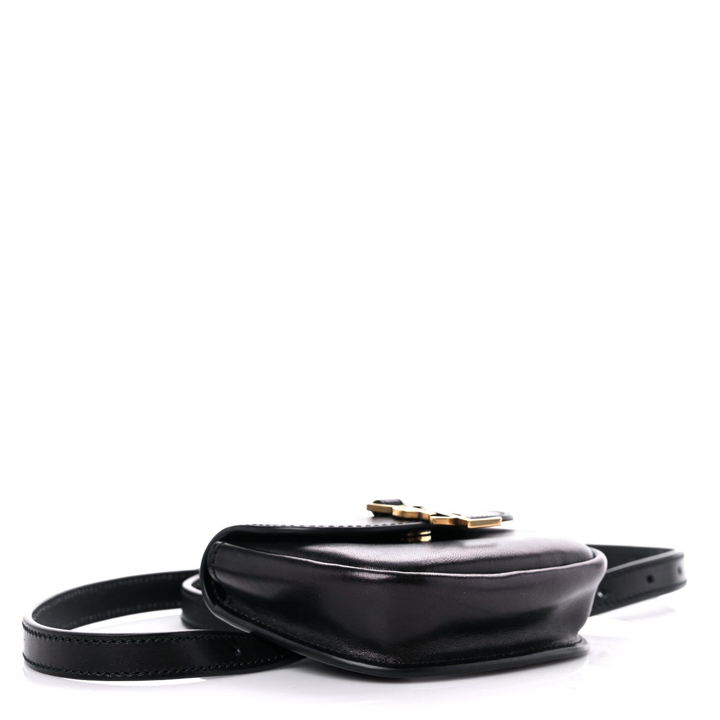 Smooth Calfskin Mini Classic Monogram Kaia Belt Black