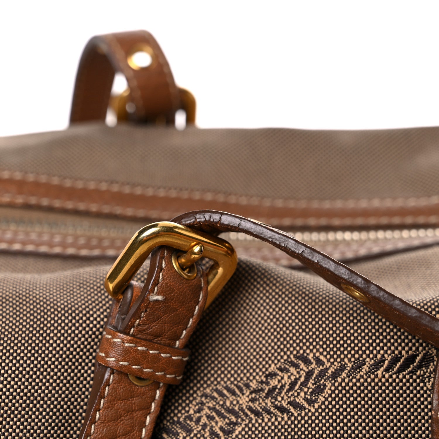 Prada Jacquard Logo Tote Brown 20 of 23