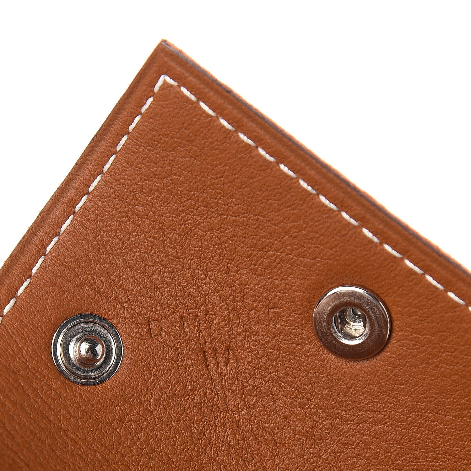Hermes Taurillon Clemence Felt Bridge Mises et Relances Change Tray Orange Fauve 4 of 6