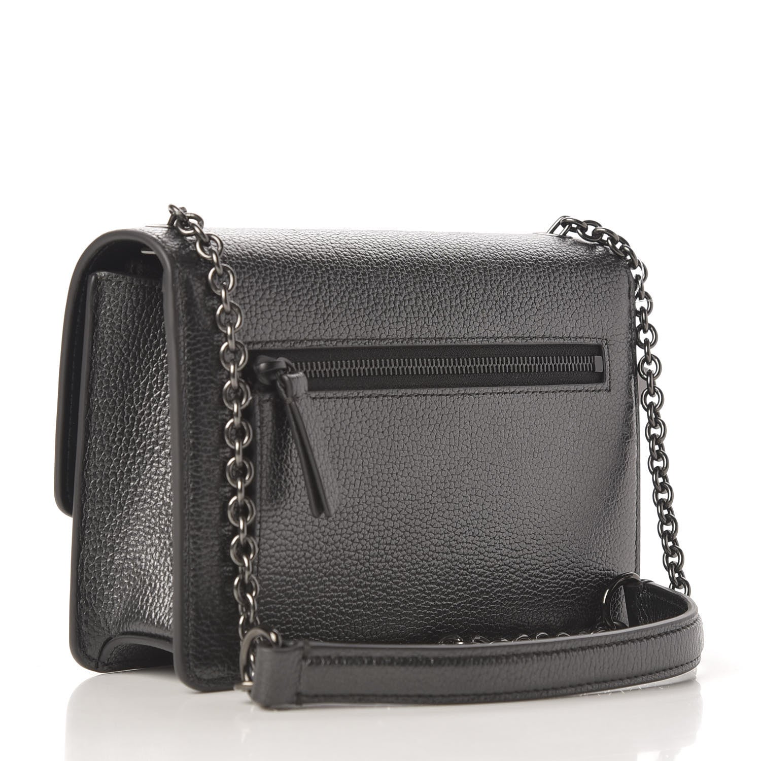 Mulberry Metallic Grain Calfskin Small Darley Gunmetal 3 of 8