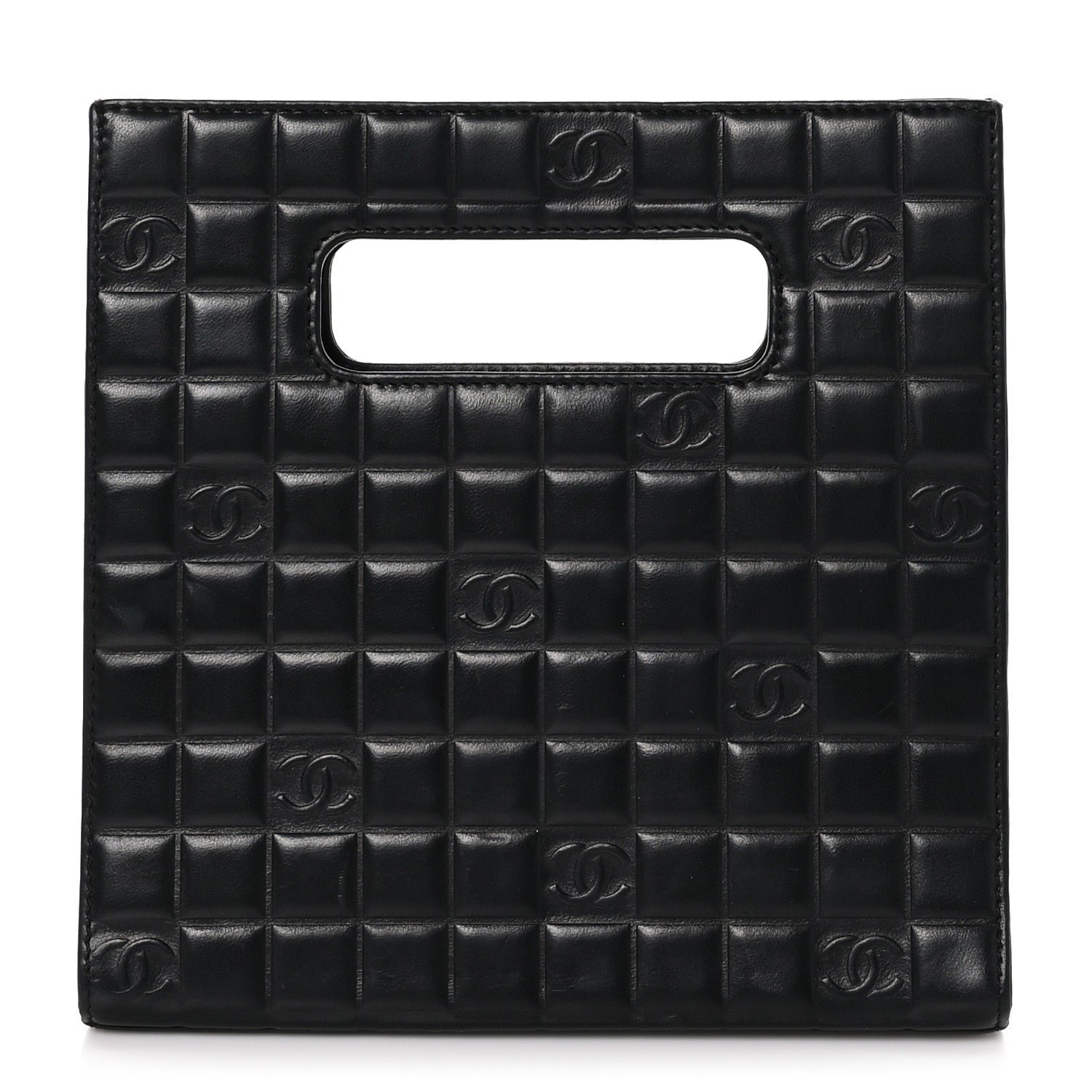 Chanel Lambskin CC Chocolate Bar Shoulder Bag Black 1 of 10
