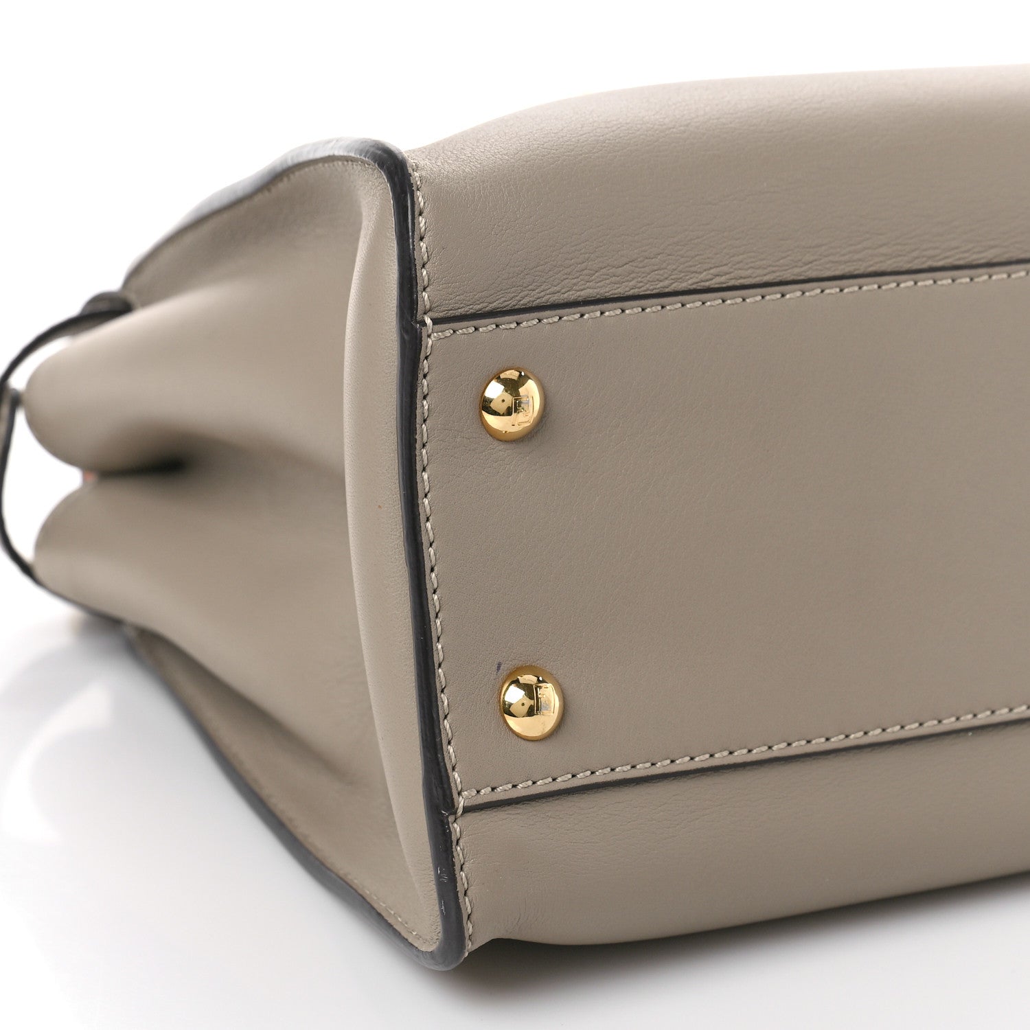 Fendi Vitello Seta Plexiglass Tortoise Medium Peekaboo Iconic Satchel Tortora 7 of 8