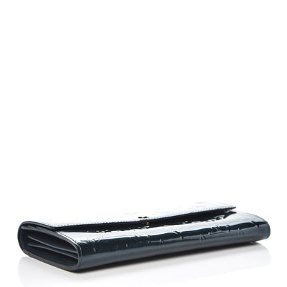 Louis Vuitton Vernis Sarah Wallet Blue Nuit 4 of 8