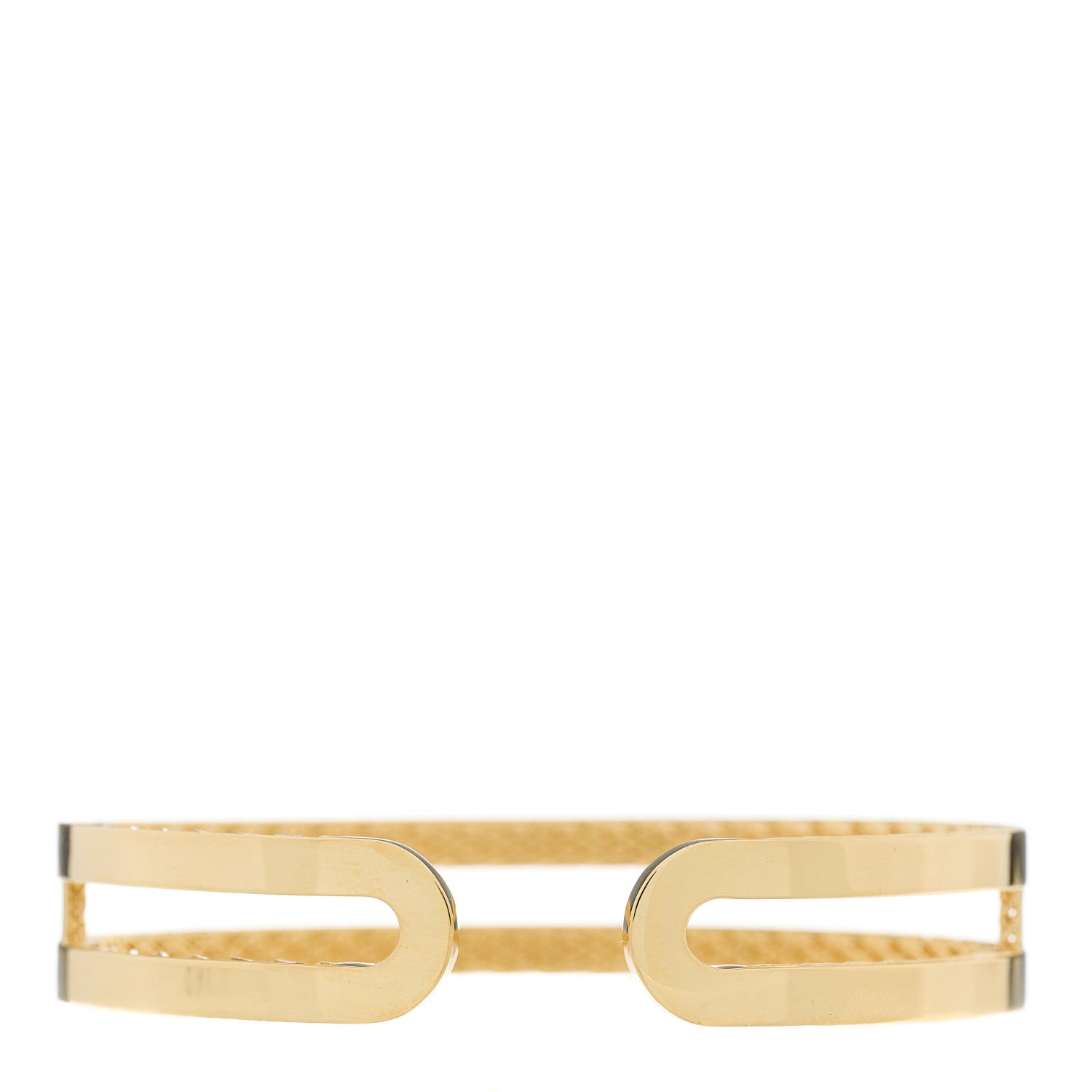 Roberto Coin 18K Yellow Gold Double Symphony Princess Cuff Bracelet 2 of 4