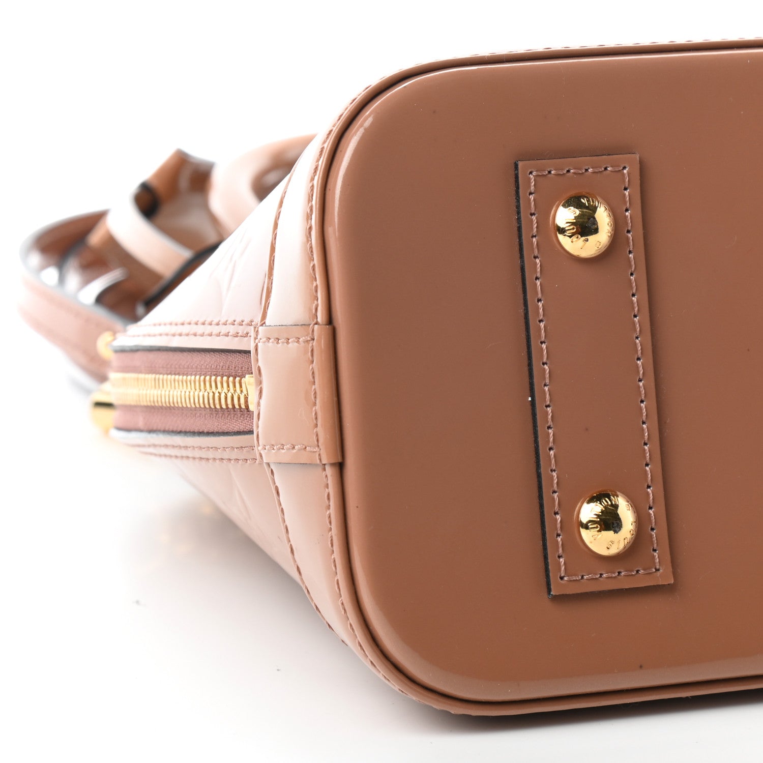 Louis Vuitton Vernis Alma BB Rose Velours 7 of 8