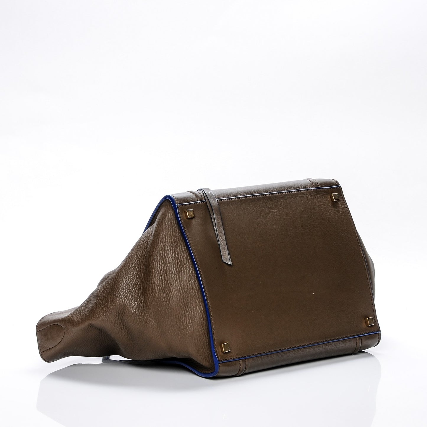 Supple Calfskin Medium Phantom Luggage Khaki