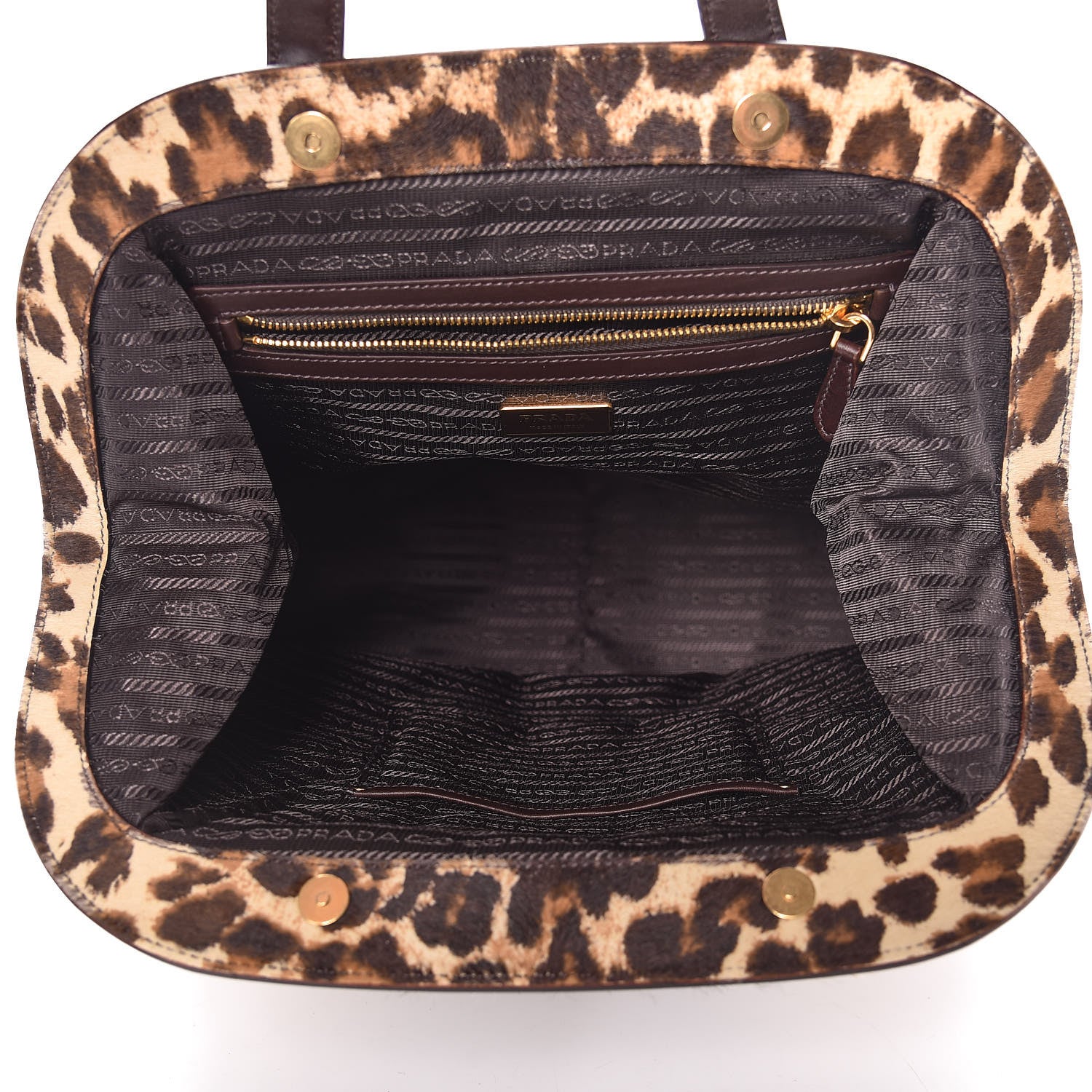 Prada Calf Hair Leopard Print Frame Bag 5 of 9