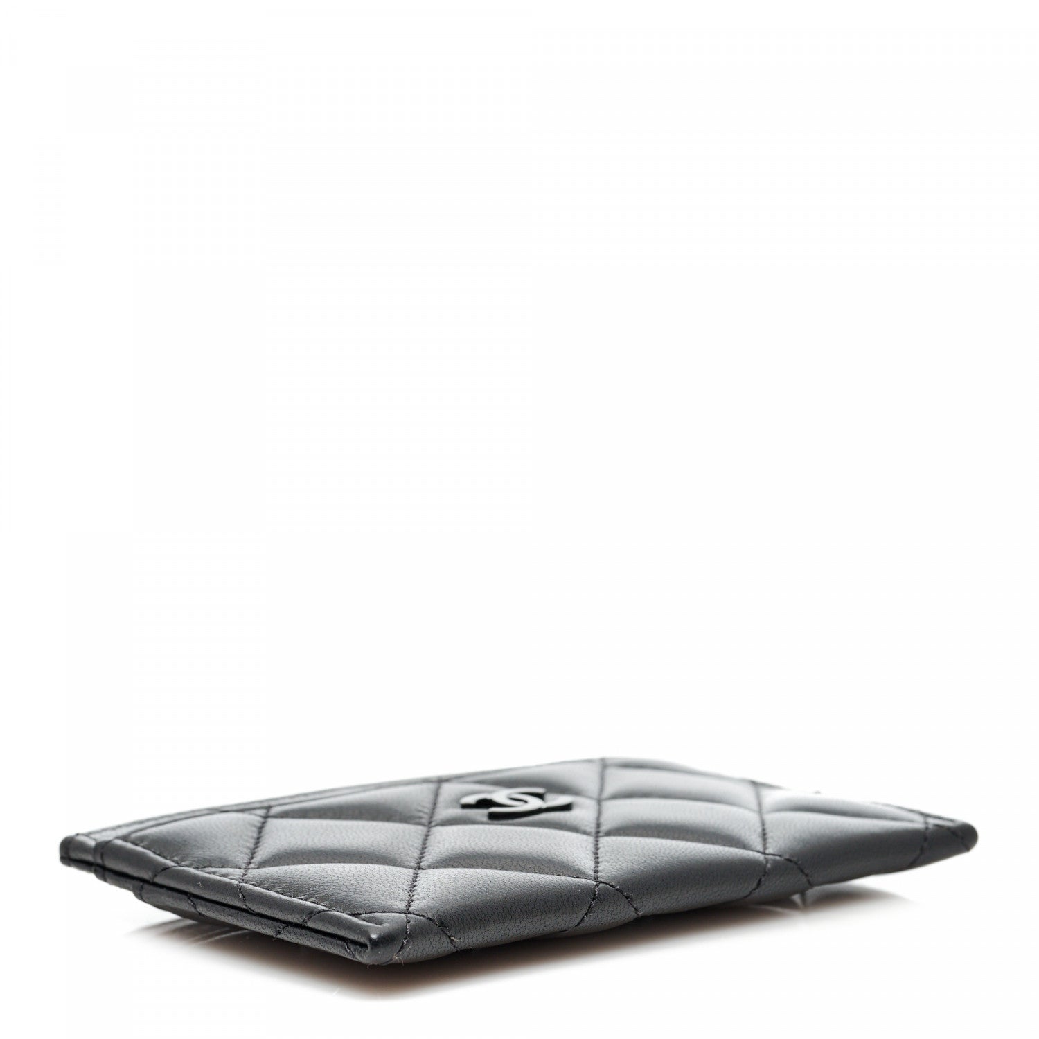 Chanel Lambskin Quilted Card Holder So Black 4 of 9